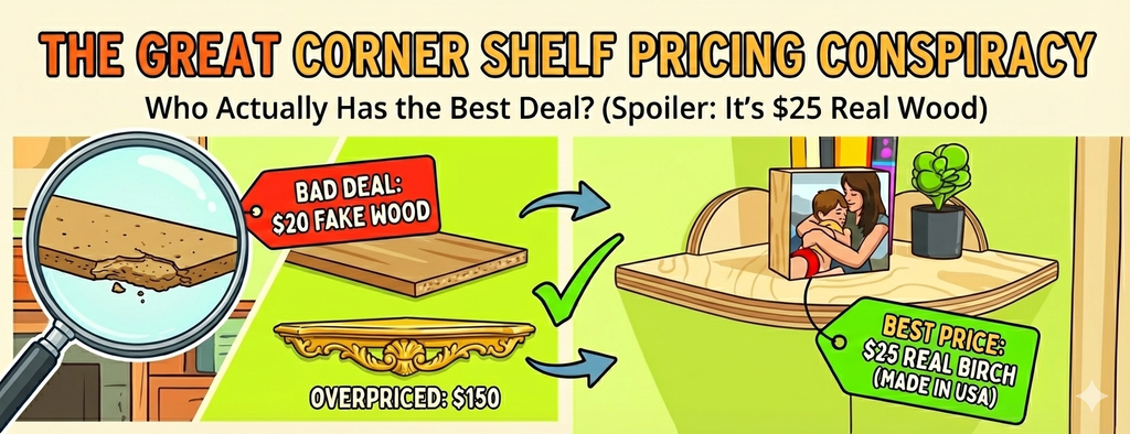 The Great Corner Shelf Conspiracy: Who Actually Has the Best Pricing Online? (Spoiler: It’s Not Who You Think)