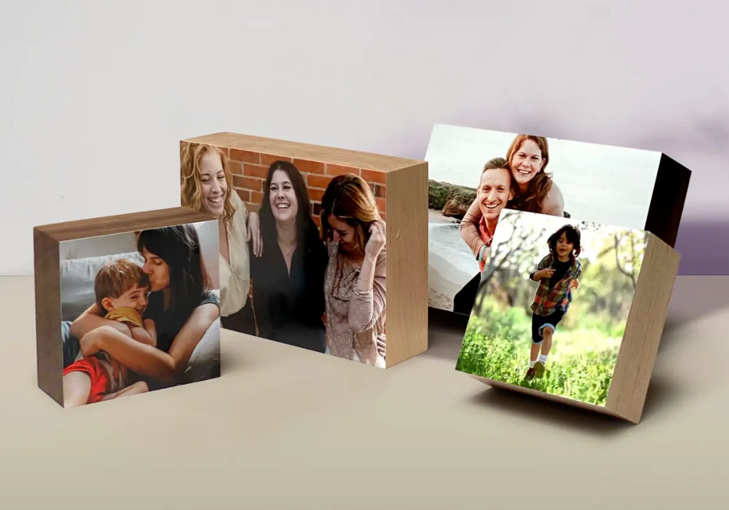Discover the Unique Charm of Photos on Black Walnut Wood Blocks