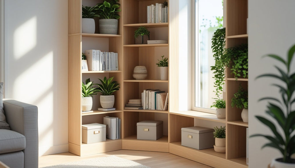 How to Maximize Corner Space With Shelving
