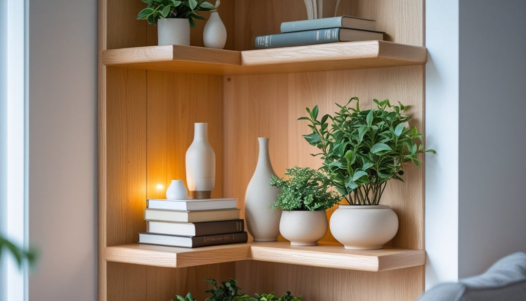 Wooden Corner Shelf Decorating Ideas for Stylish and Functional Spaces