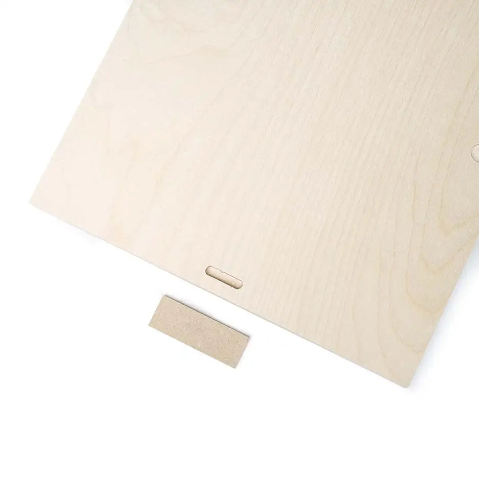 11x14 Blank Birch Panel featuring wood with paper, perfect for creative projects