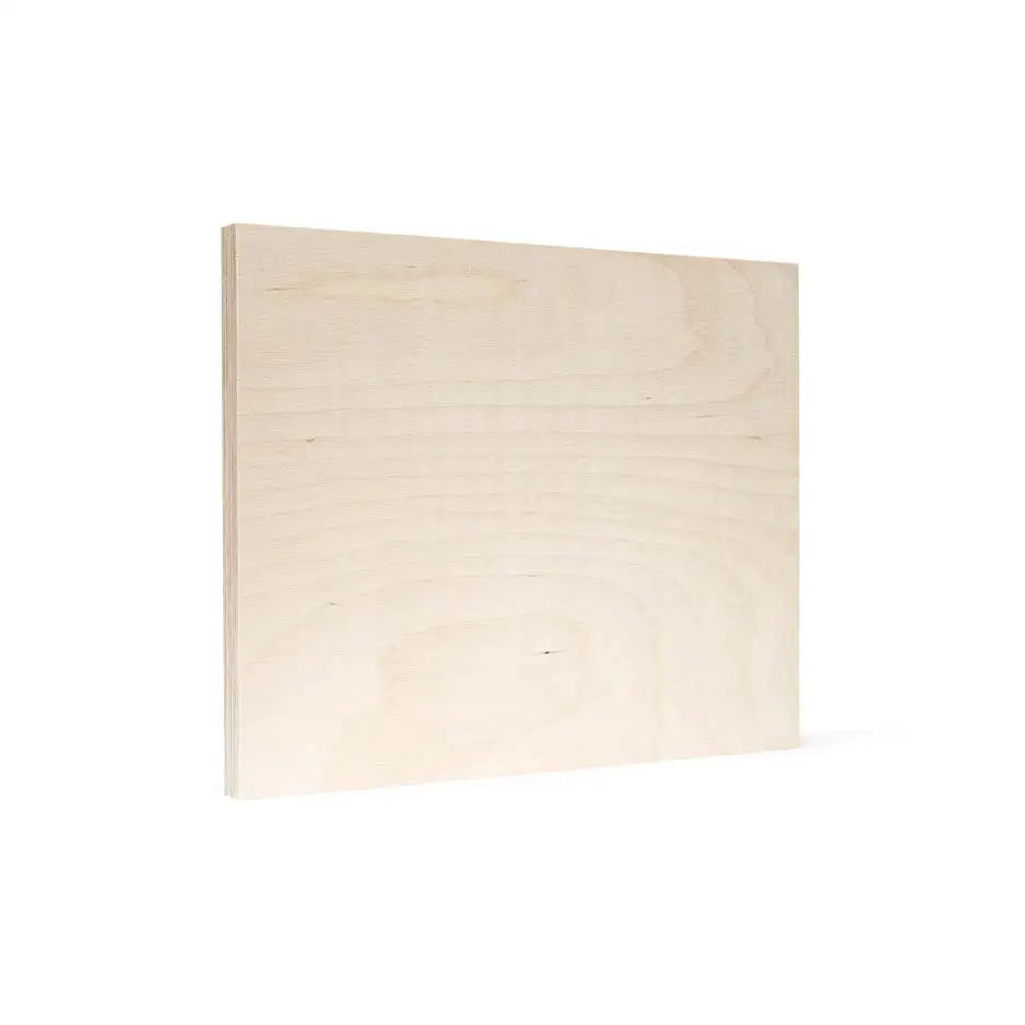 11x14 Blank Birch Panel on a white background for crafting and photo displays