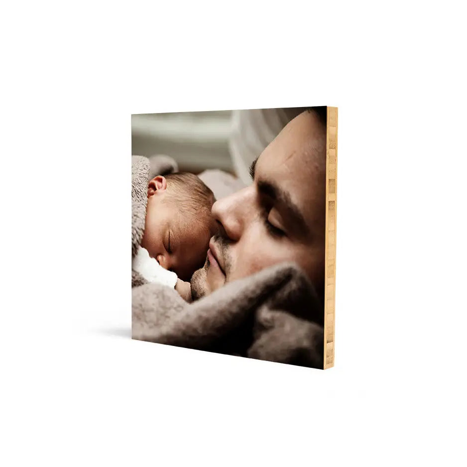 12x12 Bamboo Wood Print - No gift wrapped