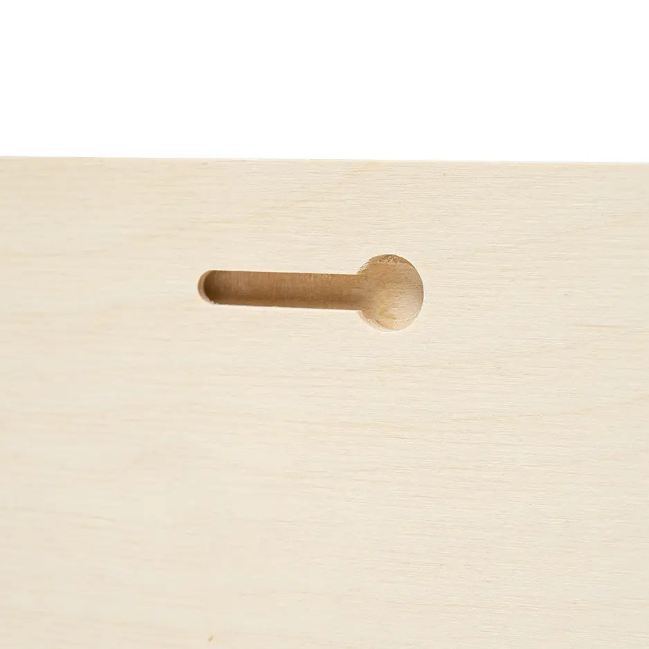 Wooden drawer with handle featured in 12x24 Wood Print Vintage Matte 50% product