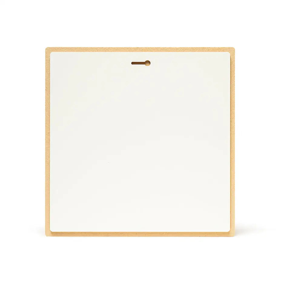 Blank paper on clipboard for 16x16 Photo Tile design or customization options