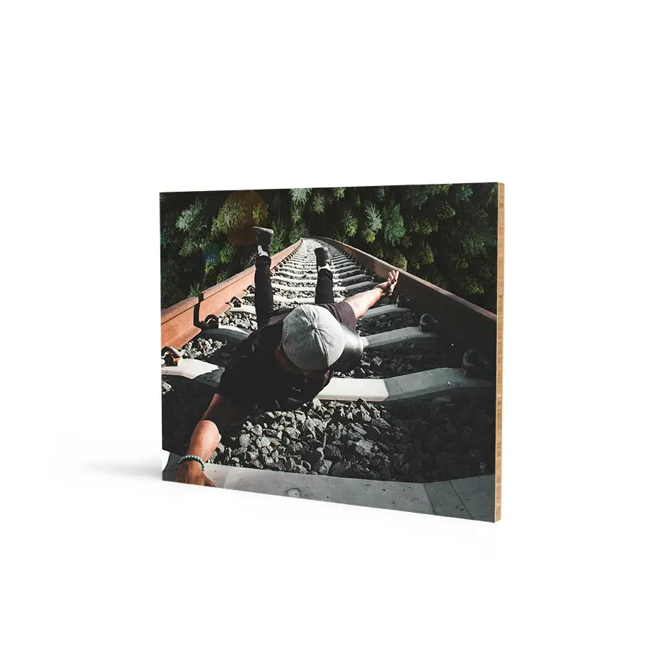 16x20 Bamboo Wood Print - Landscape / No gift wrapped