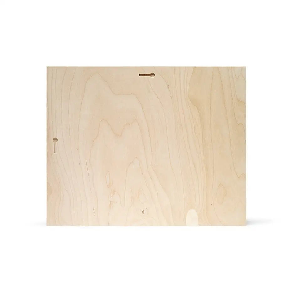 Wooden cutting board with hole, featured in 16x20 Birch Photo Mount Print