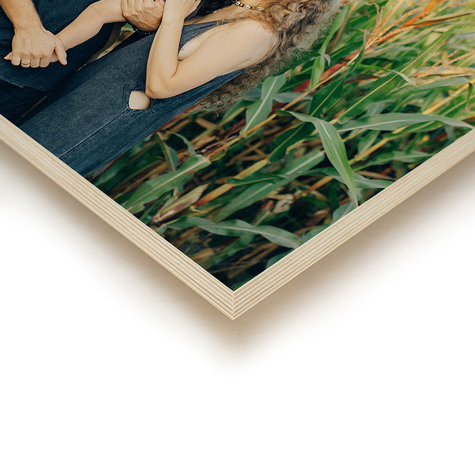 Wood-mounted photograph showcasing a 20x30 wood print for wall decor