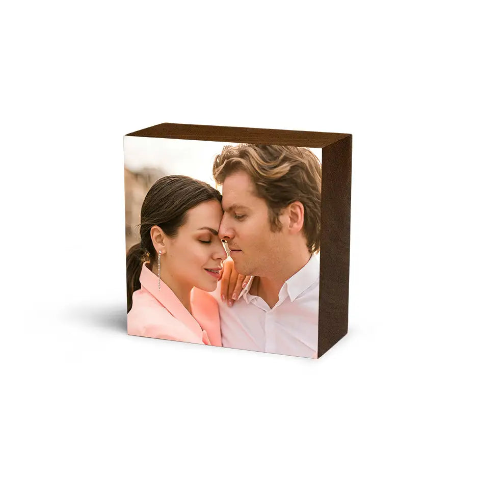 4x4 Walnut Photo Block