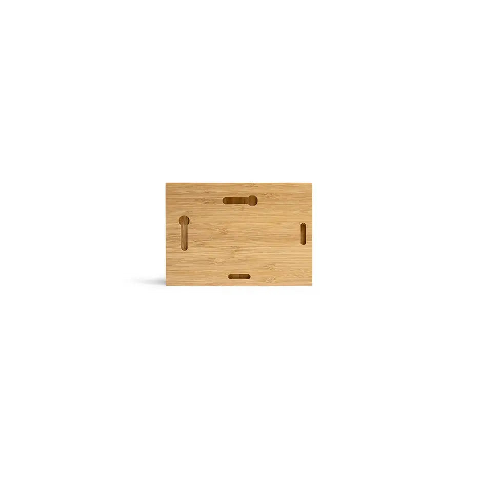 Wooden cutting board with handle, part of the 4x6 blank bamboo panel collection