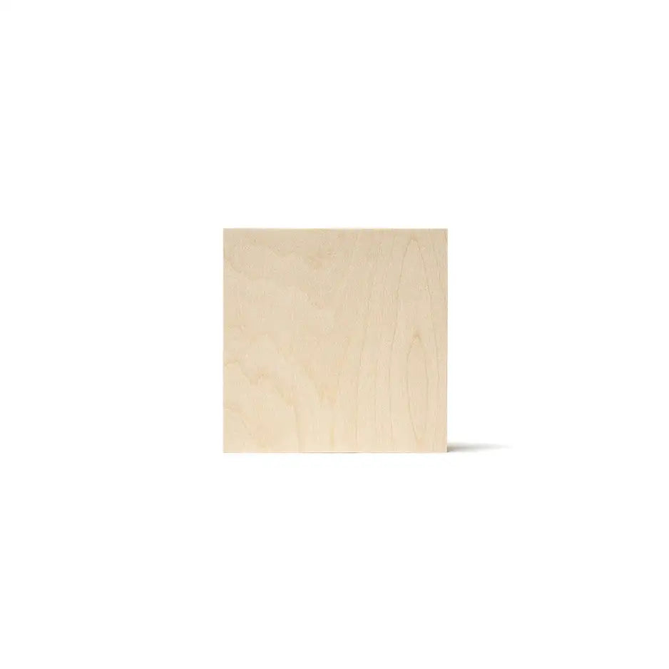 6x6 Blank Birch Panel - No Adhesive