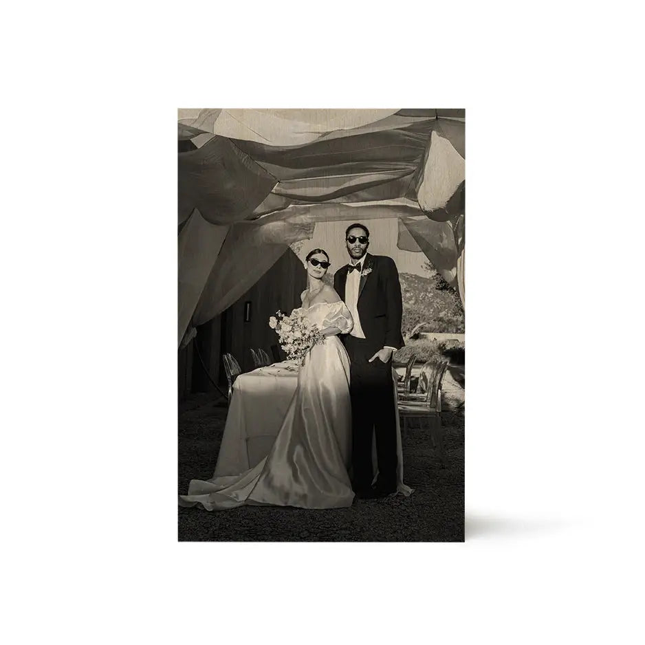 8x12 Vintage Matte Wedding Portrait