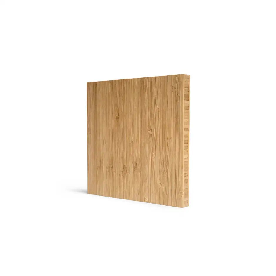 Blank Bamboo Panel on a white background perfect for crafting and photo locket wood projects