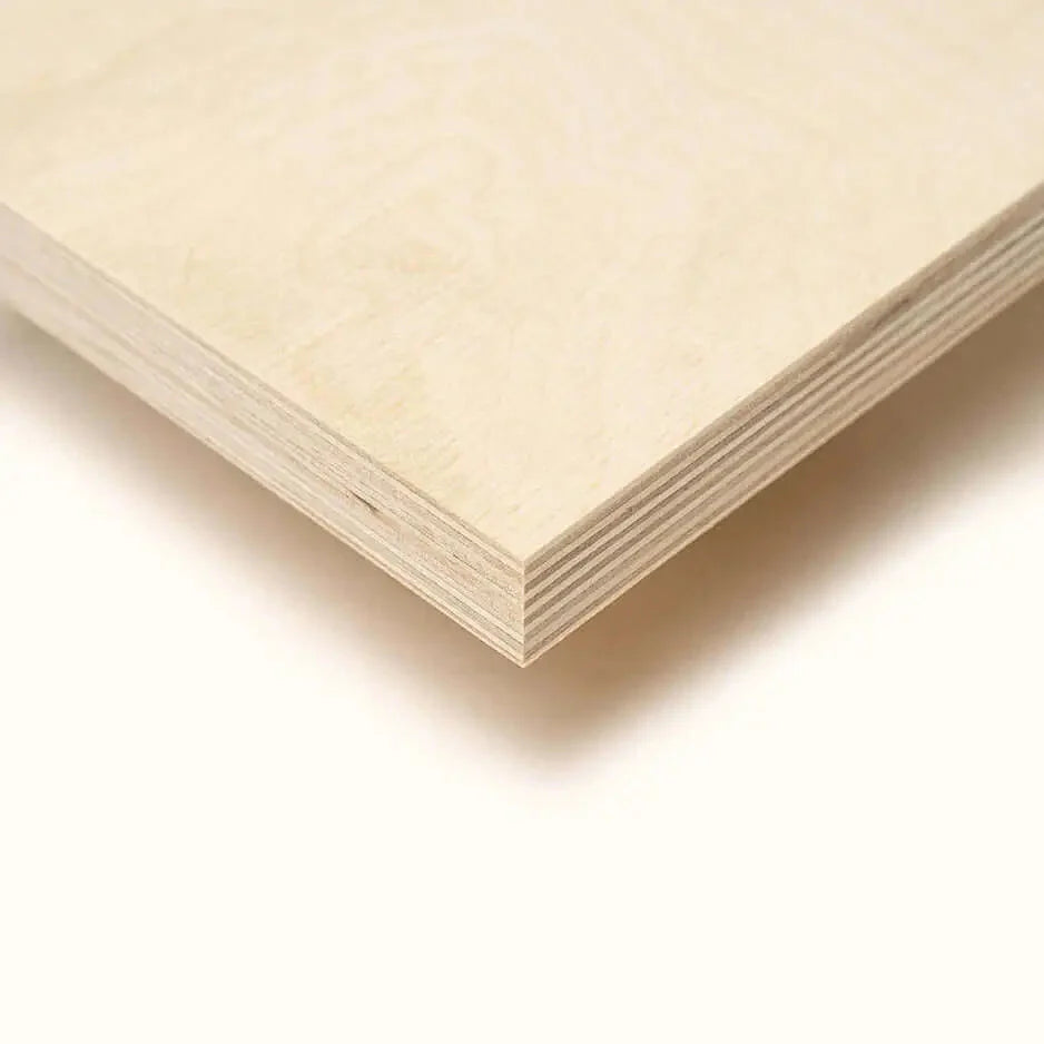 Layered edge structure of plywood for CUSTOM SIZE WOOD PRINT showcase