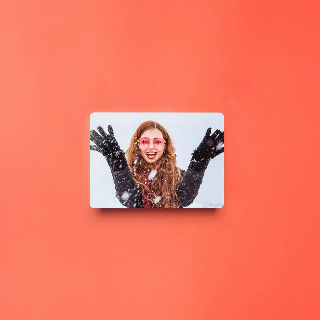 Rectangular MDF photo tile for wall gallery display – lightweight and easy to hang