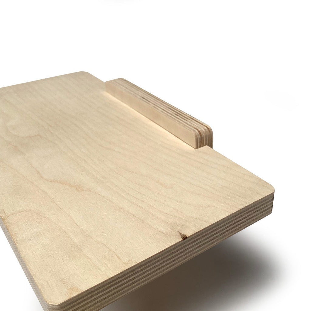 Wooden plywood platform for sturdy wall shelf, ideal for durable wall shelf storage